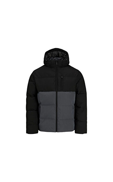 Jack Jones JJEBECKS PUFFER SN Erkek Günlük Mont 12298858-ASPHALT Gri