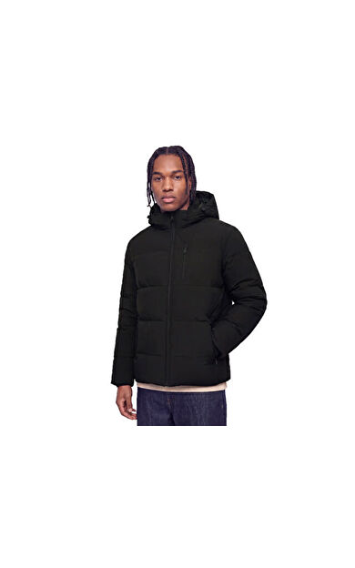 Jack Jones JJEBECKS PUFFER SN Erkek Günlük Mont 12298858-BLACK Siyah