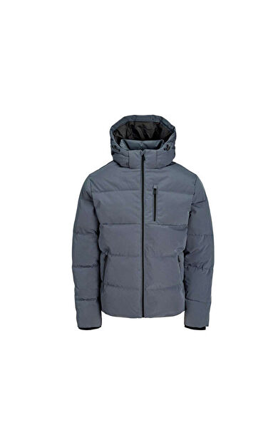Jack Jones JJEBECKS PUFFER SN Erkek Günlük Mont 12298858-TURBULENCE Turuncu