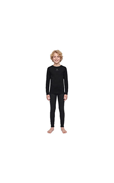 Jack Jones JACLESLEY SKI BASELAYER SET AW26 JNR Erkek Termal İçlik 12300651-BLACK Siyah