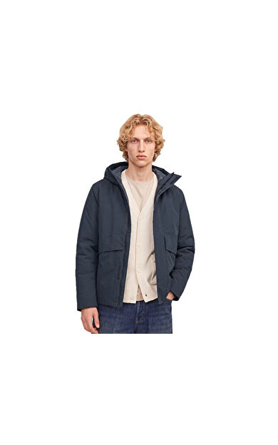 Jack Jones JPRBLAMOON JACKET AW26 Erkek Outdoor Montu 12301654-DARK-NAVY Lacivert