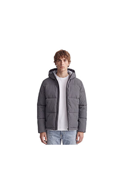 Jack Jones JJGALAXY PUFFER JACKET Erkek Outdoor Montu 12303930-ASPHALT Gri
