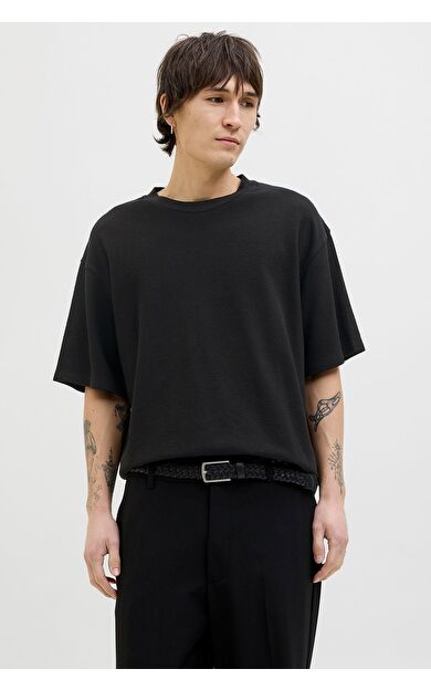 Jack & Jones Jjloui Osmos Tee Erkek Örme T-Shirt 12270710          Black