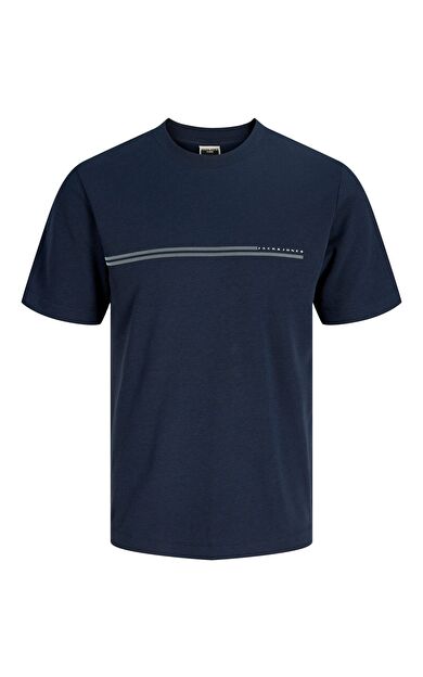 Jack & Jones Jcofusion Chest Brand Tee Erkek T-Shirt 12289936
         Outer space