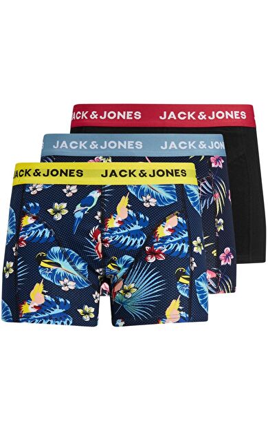 Jack & Jones JACFLOWER BIRD 12194104 3'lü Boxer          Surf the web