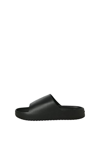 Jack & Jones Jfwripple Moulded Erkek Plaj Terliği 12274637          Siyah