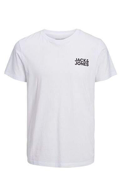 Jack & Jones Jjecorp Logo Erkek Beyaz T-Shirt 12151955          White