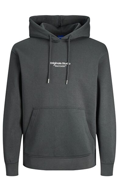 Jack & Jones Jorvesterbro Sweat Hood Noos Erkek Sweatshirt 12241687          Asphalt