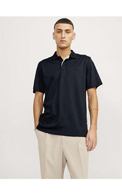 Jack & Jones Jprccrodney Erkek Polo Yaka T-Shirt 12251180          Night sky