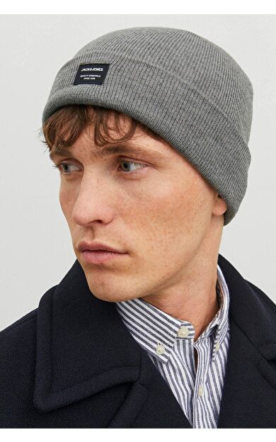 Jack &amp; Jones Erkek Bere 12092815         Greymelange