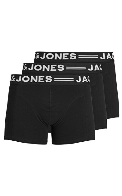 Jack & Jones Sense Trunks Erkek Boxer 3'lü 12081832          Black