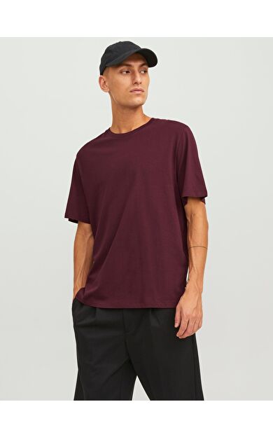Jack & Jones JJEORGANIC Basic Erkek T-Shirt 12156101          Port royale