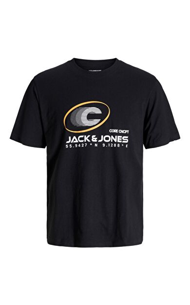 Jack & Jones Jcovibrant Erkek T-Shirt 12277744          Siyah