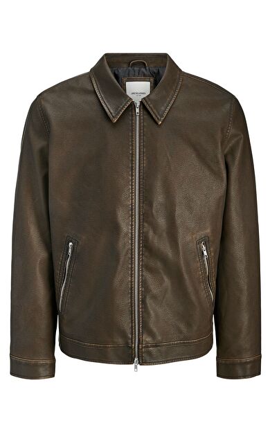 Jack & Jones Jjecasablanca Pu Jacket Erkek Deri Ceket 12278839
         Chocolate brown