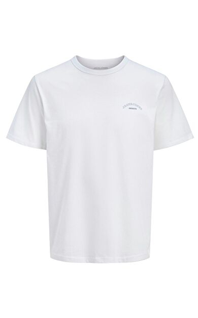 Jack & Jones Jjcollege Logo Erkek T-Shirt 12288105          Bright white
