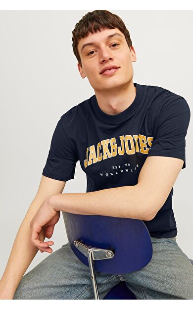 Jack & Jones Jjecaleb Varsity Erkek T-Shirt 12257579          Navy blazer