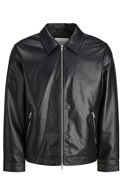 Jack & Jones Jjecasablanca Pu Jacket Erkek Deri Ceket 12278839          Black