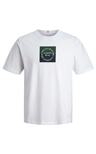 Jack & Jones Jorcatskills Square Branding Erkek T-Shirt 12290856
         Bright white