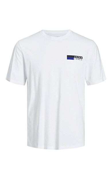 Jack & Jones Jjecorp Logo Tee Play Ss O-neck Noos Ss Erkek T-shirt 12233999          White p4 small print