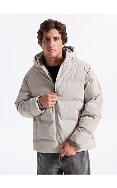 Jack & Jones JJESOHO PUFFER Erkek Mont 12278749          Açık gri