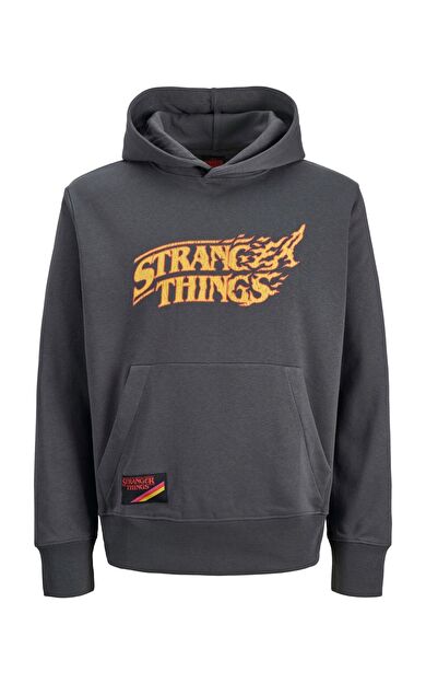 Jack & Jones Stranger Things Erkek Sweatshirt Kapşonlu Relaxed Fit 12291655
         Asphalt