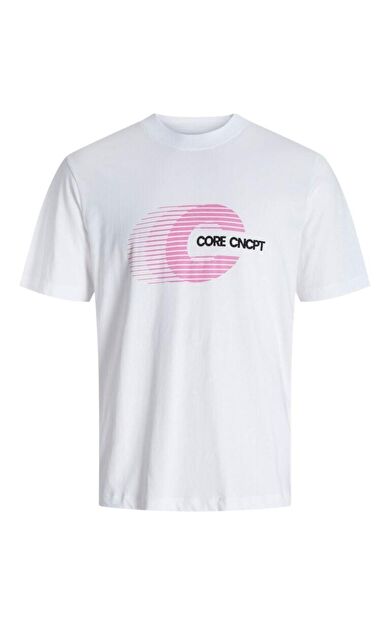 Jack & Jones Jcovibrant Erkek T-Shirt 12277744          Beyaz