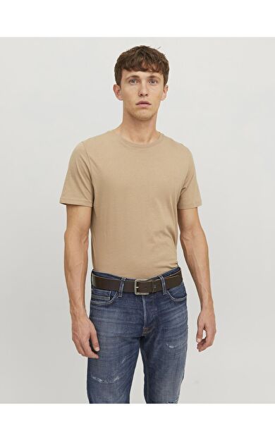 Jack &amp; Jones Jacflag Erkek Gerçek Deri Kemer 4 CM 12242684 Black coffee