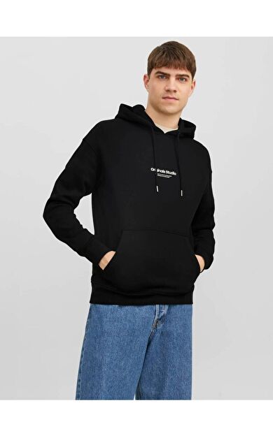 Jack & Jones Jorvesterbro Sweat Hood Noos Erkek Sweatshirt 12241687          Black