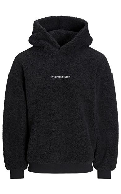Jack & Jones JORVESTERBRO TEDDY Erkek Sweatshirt 12249364          Black