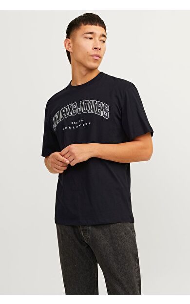 Jack & Jones Jjecaleb Varsity Erkek T-Shirt 12257579          Black