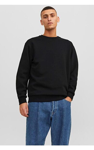 Jack & Jones Jjebradley Sweat Crew Noos Erkek Sweatshirt 12249341          Black
