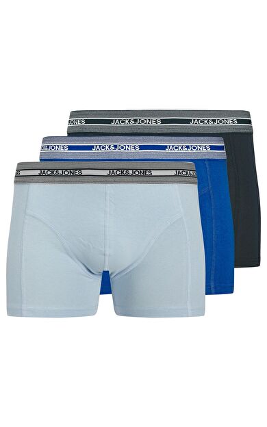 Jack & Jones Jacleo Solid Trunks Erkek 3'lü Boxer 12279497          Chambray blue