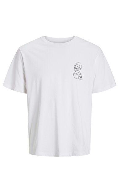 Jack & Jones Jjbrown Erkek T-Shirt 12271365          White