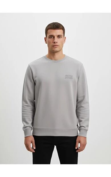 Jack & Jones Jorlogo Erkek Sweatshirt 12290659          Moonbeam