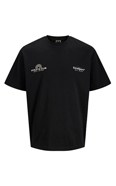 Jack & Jones Jcoathletıco Graphic Erkek T-Shirt 12285727          Black