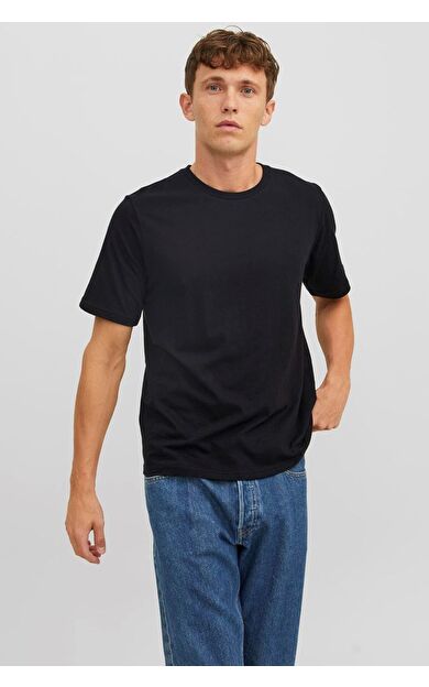 Jack & Jones JACUNDER TEE Erkek 3'Lü Bisiklet Yaka T-Shirt 12248076          Siyah