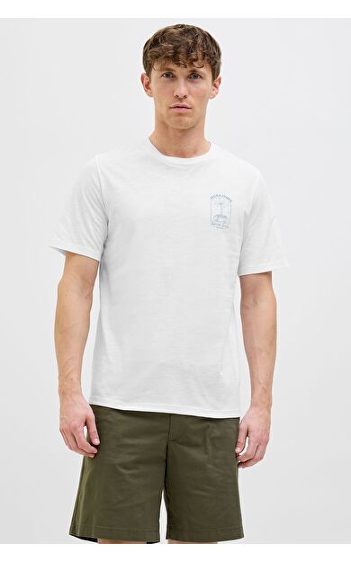 Jack & Jones Jjone Color Summer Erkek T-Shirt 12269422          White