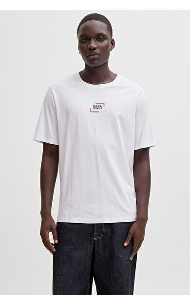 Jack & Jones JJcorp Graphic Erkek T-Shirt 12268415
         White