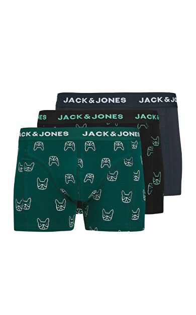 Jack & Jones Jacdenim Dog Trunks Erkek 3'lü Boxer 12275817          Lacivert