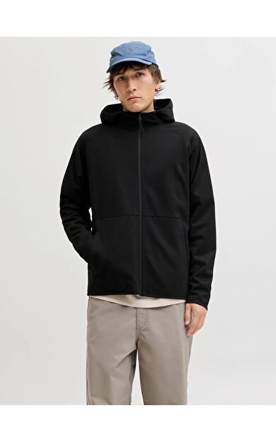 Jack Jones Base Fermuarlı Kapüşonlu Relax Fit Erkek Sweat 12289209