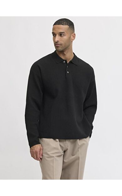 Jack Jones Blabradfort Relax Fit Polo Yaka Erkek Kazak 12285374