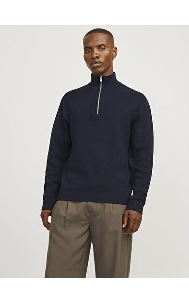 Jack Jones Blamılano Fermuarlı YakaRelax Fit  Erkek Kazak 12259664