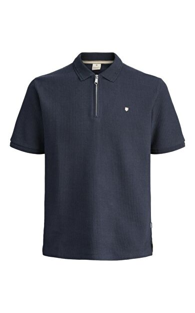 Jack Jones Bluceron Regular Fit Fermuarlı Erkek Polo Yaka Tişört 12284397 12284397-Seaborne
