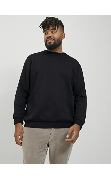 Jack Jones Bradley Bisiklet Yaka Büyük Beden Erkek Sweat 12250594