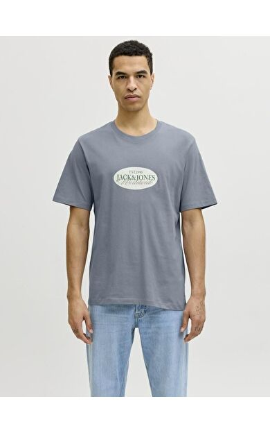 Jack Jones Catskılls Front Logo Regular Fit Erkek Tişört 12297891