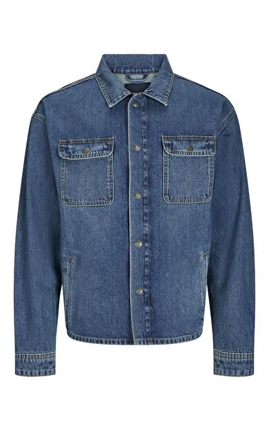 Jack Jones Chase Overshırt Erkek Jean Gömlek 12249029