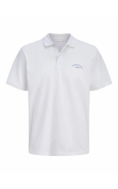 Jack Jones College Logo Regular Fit Erkek Polo Yaka Tişört 12288360