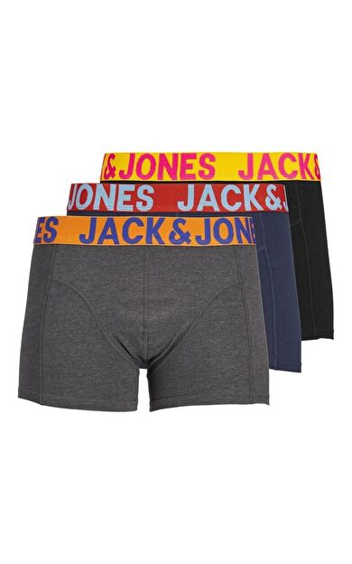 Jack Jones Crezy Solıd 3 Lü Paket Erekek Boxer 12151349