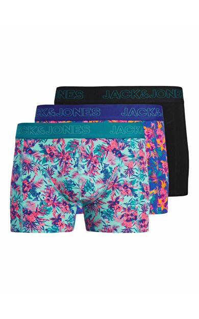 Jack Jones Exotıc Leaves 3 Lü Paket Erkek Boxer 12291162