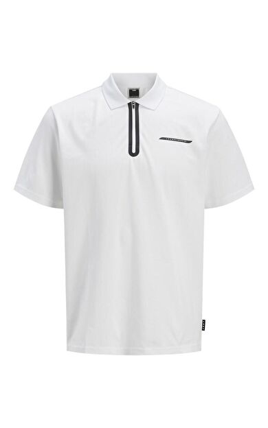 Jack Jones Fusıon Pıque Fermuarlı Polo Yaka Erkek Tişört 12273127